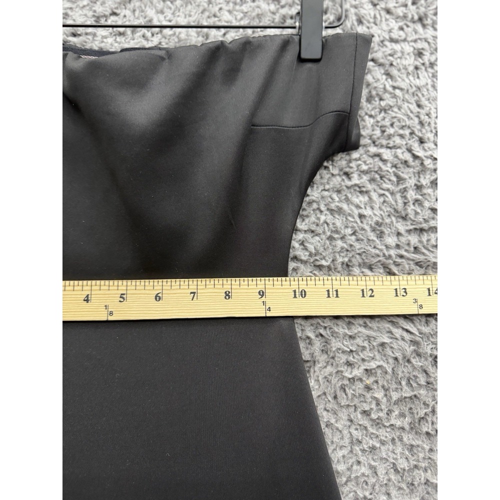 Black Halo Eve Black Strapless Back Slit Backless Dress Black Evening Dress Size - Picture 8 of 11